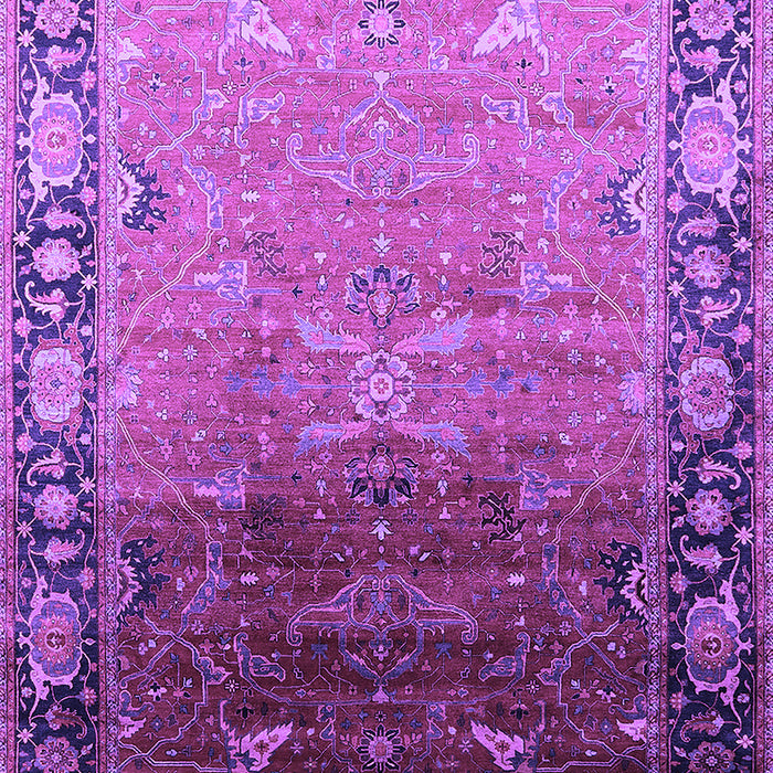 Machine Washable Oriental Purple Industrial Area Rugs, wshurb2103pur