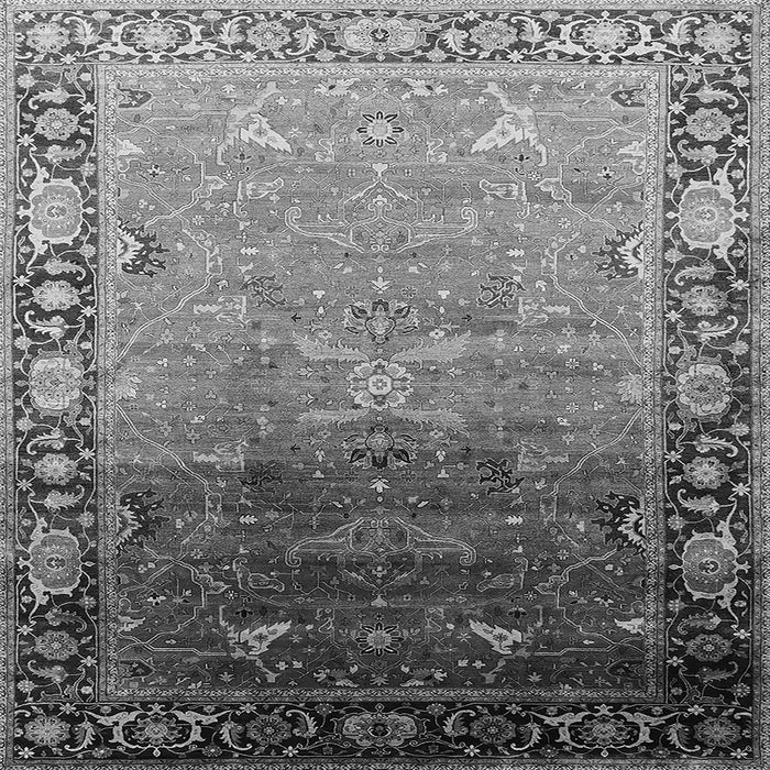Square Oriental Gray Industrial Rug, urb2103gry