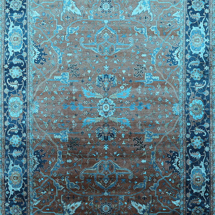 Oriental Light Blue Industrial Rug, urb2103lblu