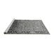 Sideview of Machine Washable Oriental Gray Industrial Rug, wshurb2103gry