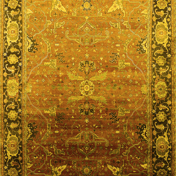 Oriental Yellow Industrial Rug, urb2103yw