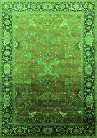 Oriental Green Industrial Rug, urb2103grn