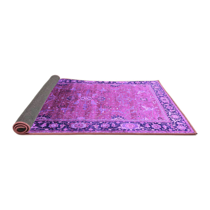 Sideview of Oriental Purple Industrial Rug, urb2103pur