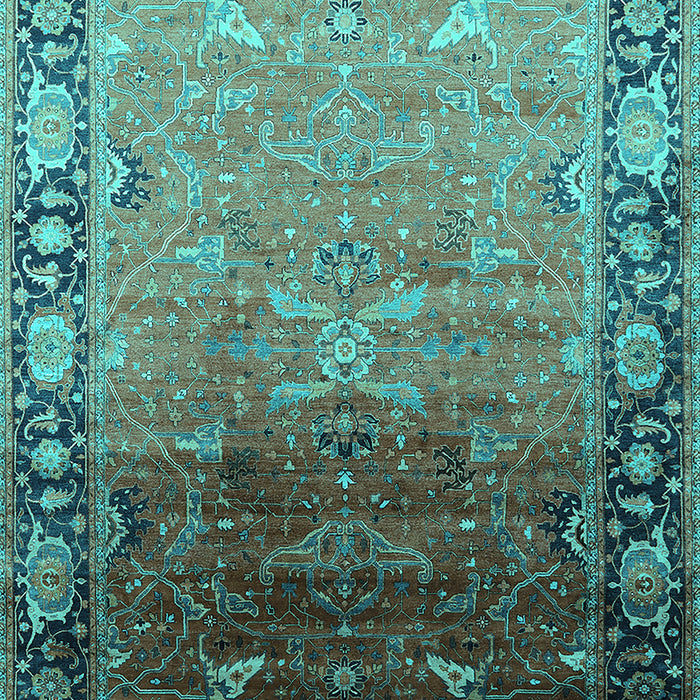 Oriental Turquoise Industrial Rug, urb2103turq