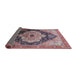 Sideview of Mid-Century Modern Pink Oriental Rug, urb2104