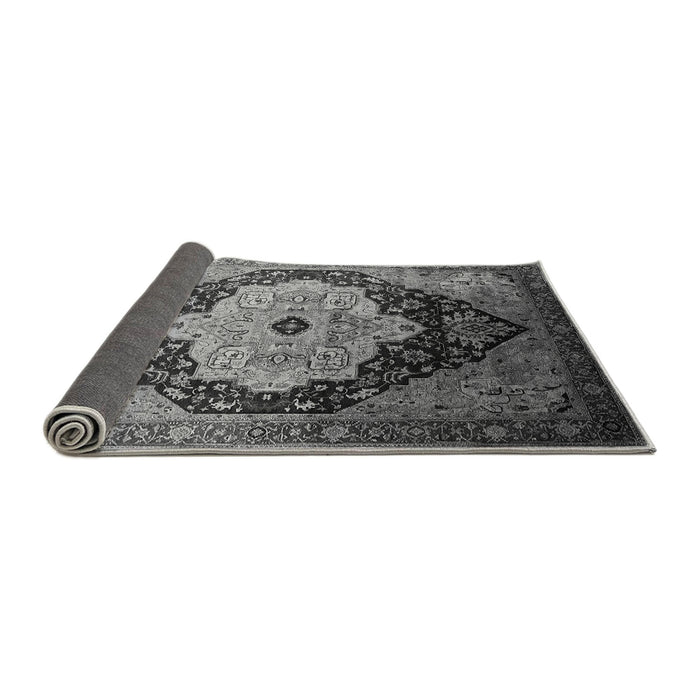 Sideview of Oriental Gray Industrial Rug, urb2104gry