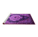 Sideview of Machine Washable Oriental Purple Industrial Area Rugs, wshurb2104pur