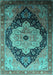 Oriental Turquoise Industrial Rug, urb2104turq