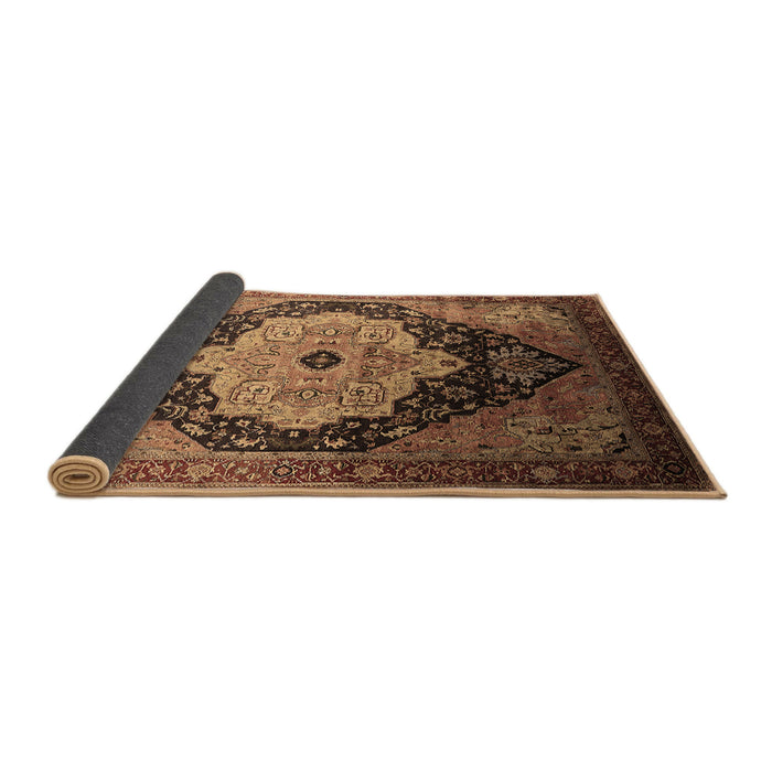 Sideview of Oriental Brown Industrial Rug, urb2104brn