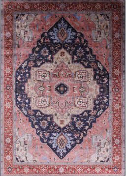 Mid-Century Modern Pink Oriental Rug, urb2104