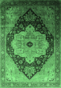 Oriental Emerald Green Industrial Rug, urb2104emgrn