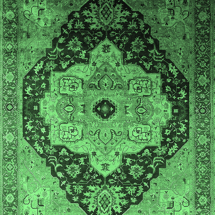 Oriental Emerald Green Industrial Rug, urb2104emgrn