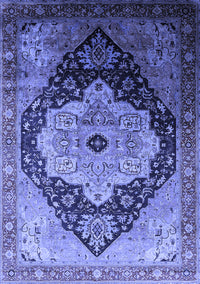 Oriental Blue Industrial Rug, urb2104blu