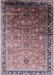 Mid-Century Modern Silver Pink Oriental Rug, urb2105