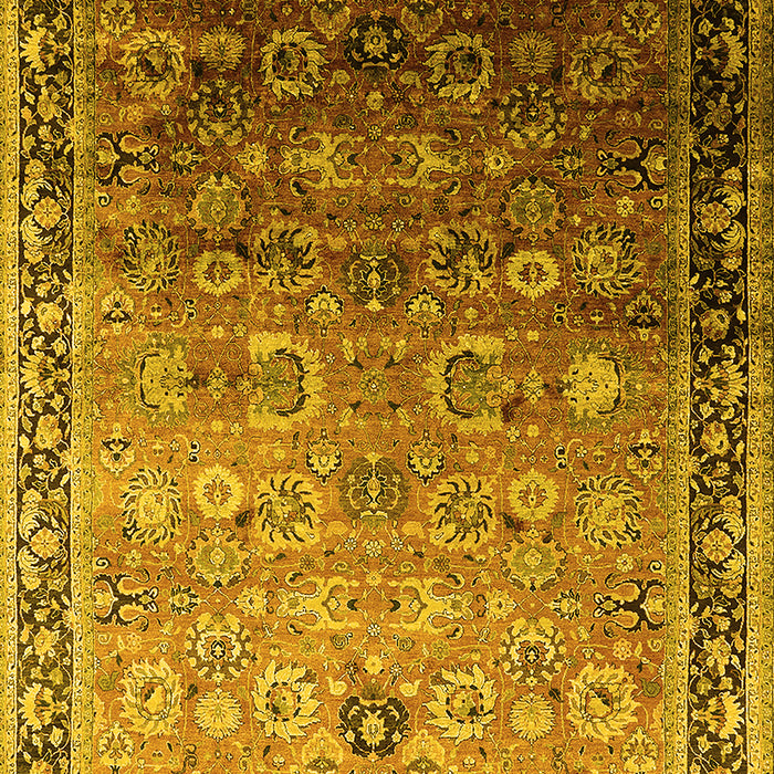 Oriental Yellow Industrial Rug, urb2105yw