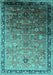 Oriental Turquoise Industrial Rug, urb2105turq