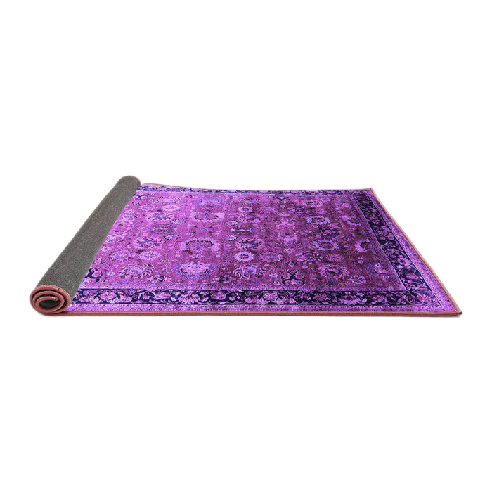 Sideview of Oriental Purple Industrial Rug, urb2105pur