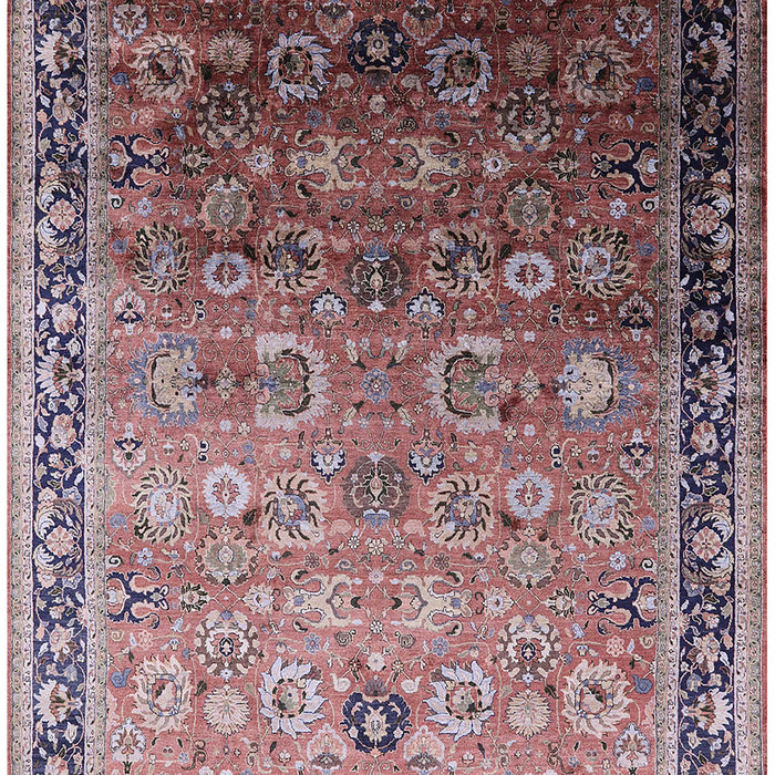 Machine Washable Industrial Modern Silver Pink Rug, wshurb2105