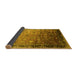 Sideview of Oriental Yellow Industrial Rug, urb2105yw