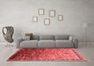 Industrial Red Washable Rugs