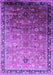 Machine Washable Oriental Purple Industrial Area Rugs, wshurb2105pur