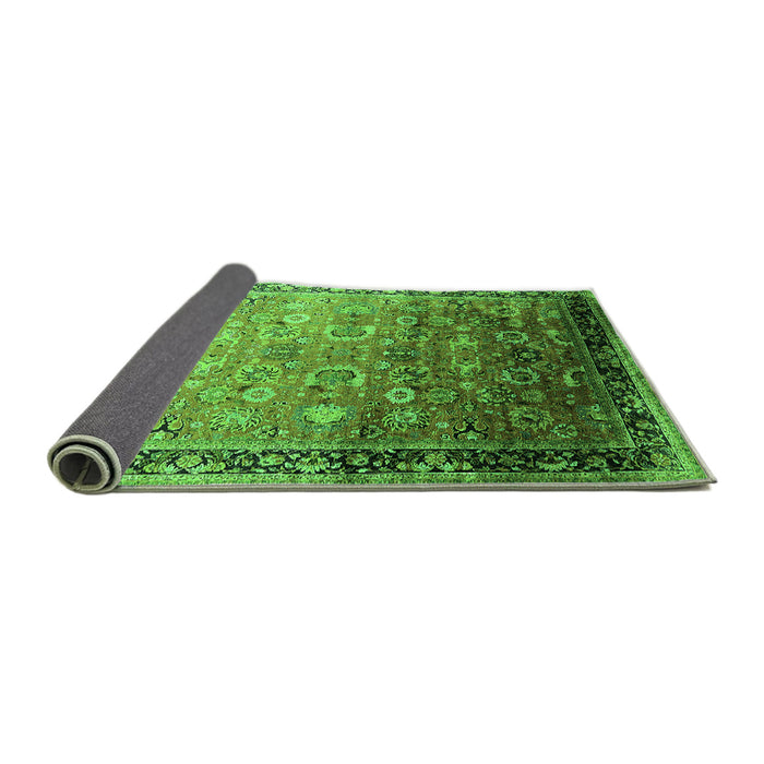Sideview of Oriental Green Industrial Rug, urb2105grn