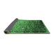 Sideview of Oriental Emerald Green Industrial Rug, urb2105emgrn