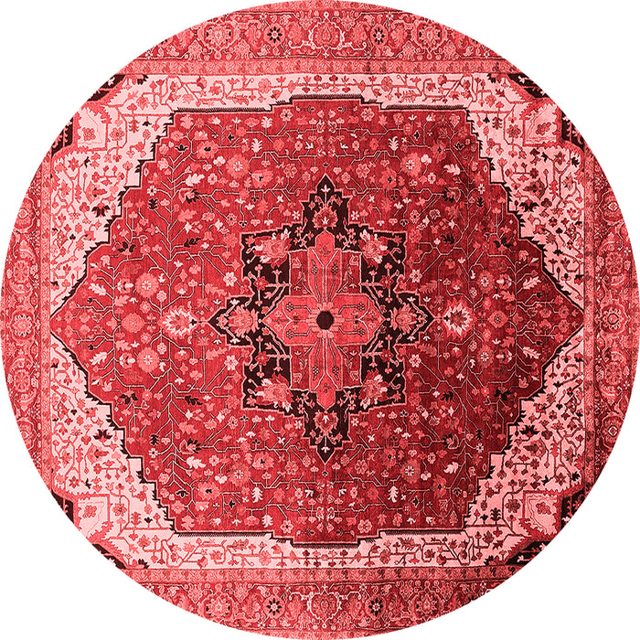 Machine Washable Oriental Red Industrial Rug, wshurb2106red
