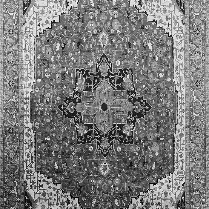 Machine Washable Oriental Gray Industrial Rug, wshurb2106gry