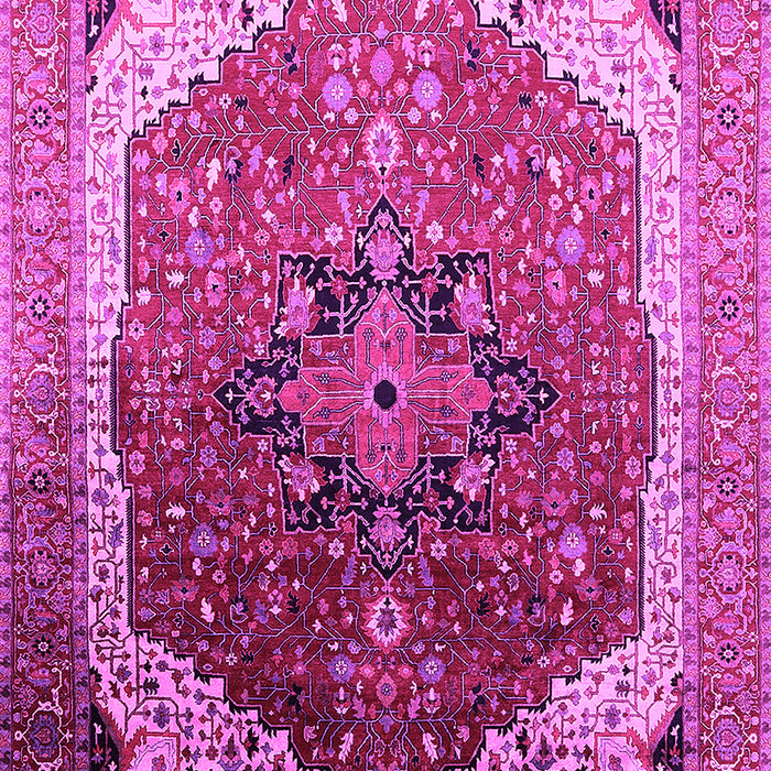 Machine Washable Oriental Pink Industrial Rug, wshurb2106pnk