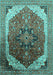 Oriental Turquoise Industrial Rug, urb2106turq