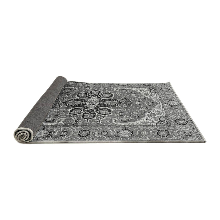 Sideview of Oriental Gray Industrial Rug, urb2107gry
