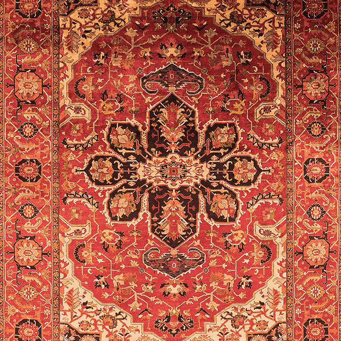 Oriental Orange Industrial Rug, urb2107org