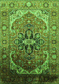 Oriental Green Industrial Rug, urb2107grn