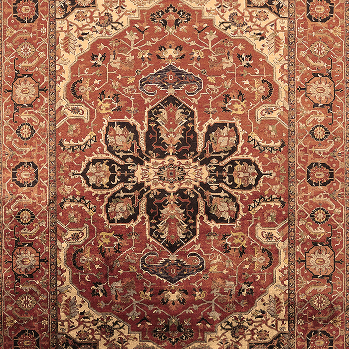 Oriental Brown Industrial Rug, urb2107brn