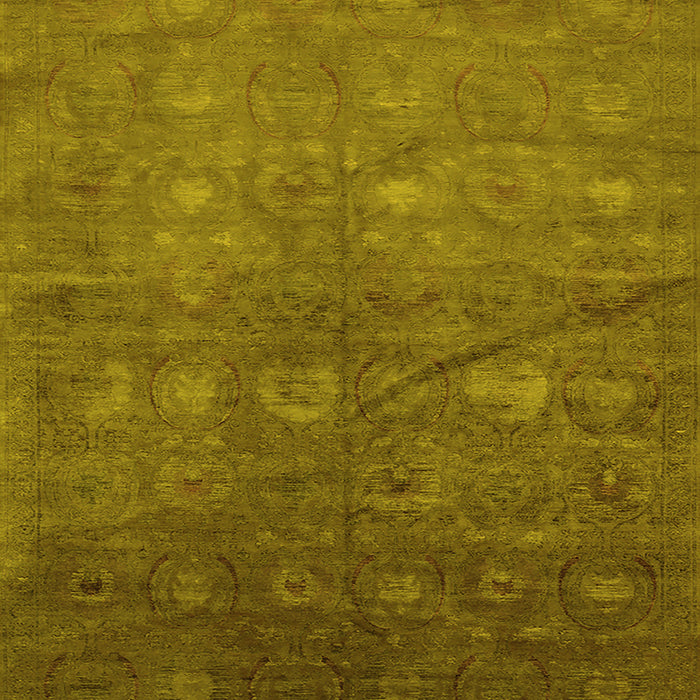 Oriental Yellow Industrial Rug, urb2108yw