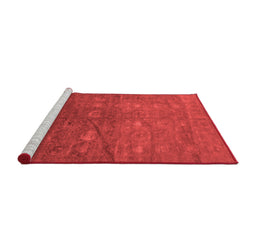 Industrial Red Washable Rugs