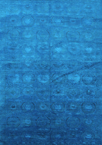 Oriental Light Blue Industrial Rug, urb2108lblu