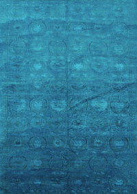 Oriental Turquoise Industrial Rug, urb2108turq