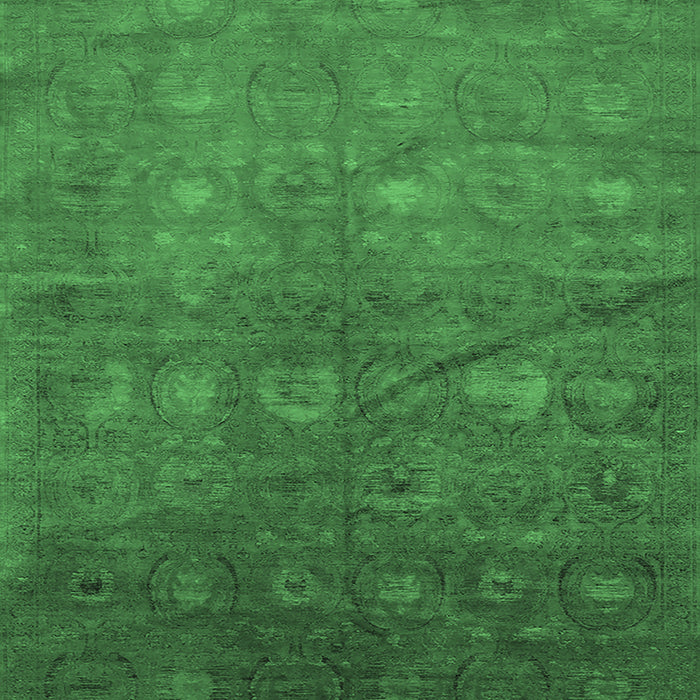 Oriental Emerald Green Industrial Rug, urb2108emgrn