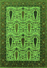 Oriental Green Industrial Rug, urb2109grn