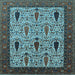 Square Oriental Light Blue Industrial Rug, urb2109lblu