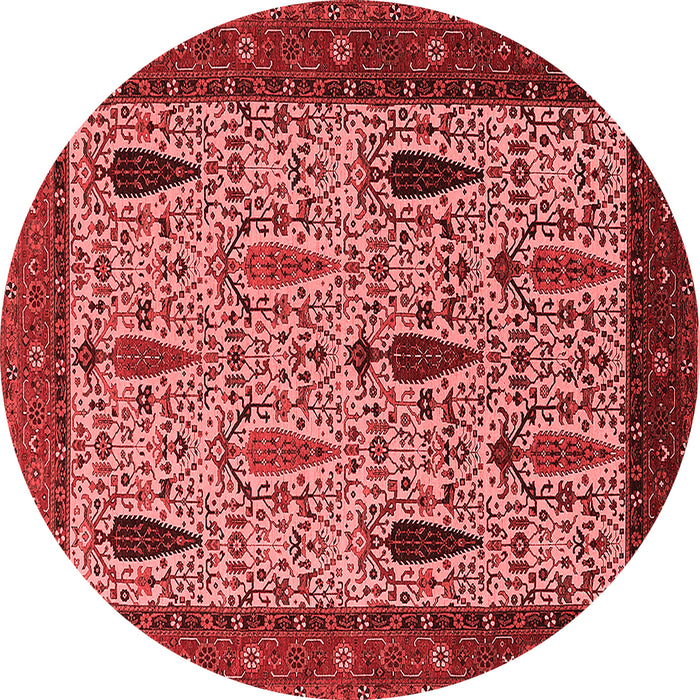Machine Washable Oriental Red Industrial Rug, wshurb2109red