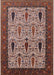 Machine Washable Industrial Modern Camel Brown Rug, wshurb2109