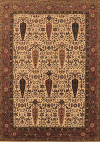 Oriental Brown Industrial Rug, urb2109brn