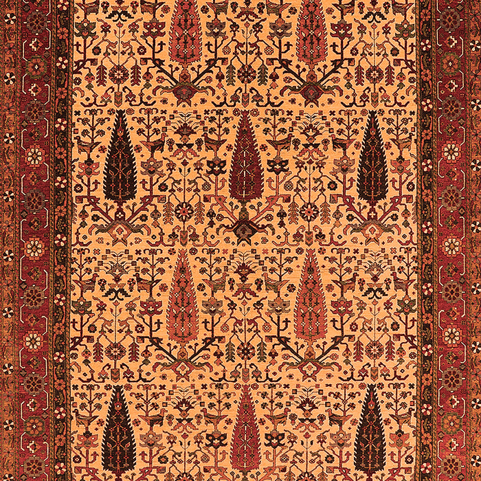 Machine Washable Oriental Orange Industrial Area Rugs, wshurb2109org