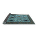 Sideview of Oriental Light Blue Industrial Rug, urb2109lblu