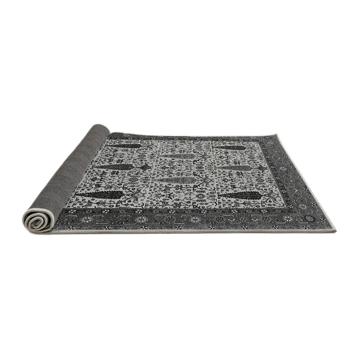 Sideview of Oriental Gray Industrial Rug, urb2109gry