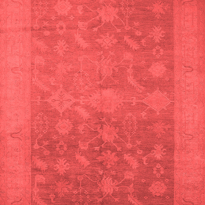 Machine Washable Oriental Red Industrial Rug, wshurb2110red