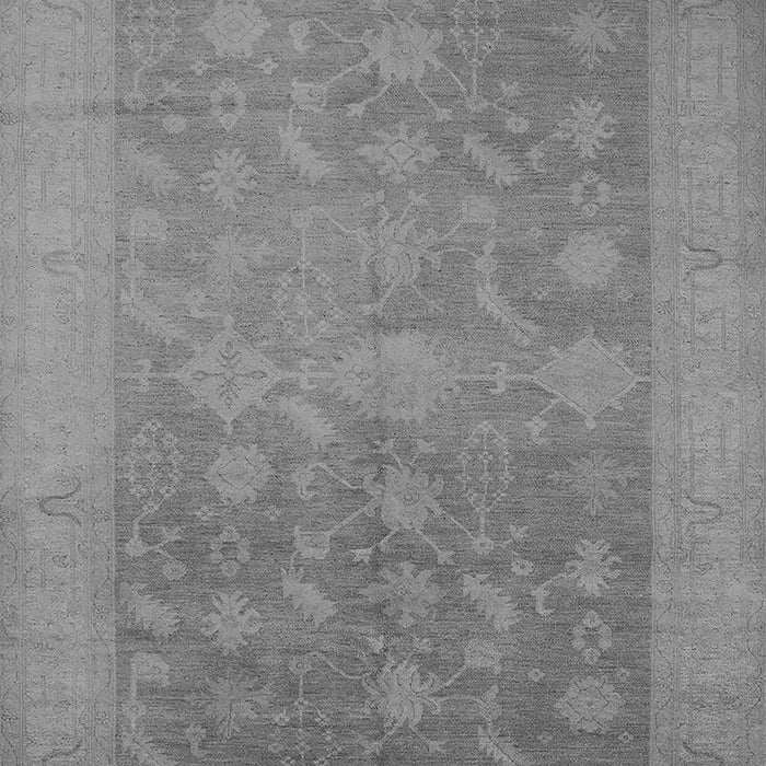Machine Washable Oriental Gray Industrial Rug, wshurb2110gry